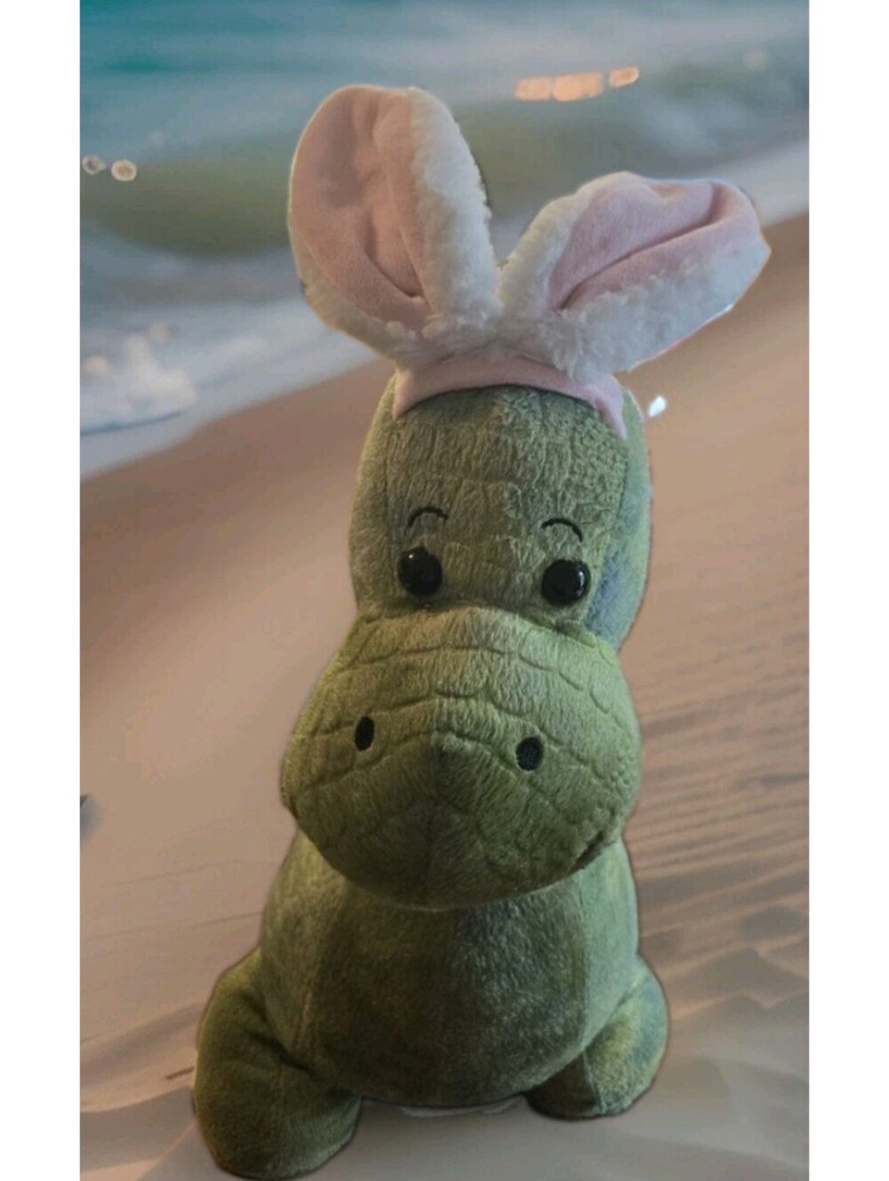 Walgreens Vintage Green Long Neck Dinosaur Plush/Stuffed Animal 24"